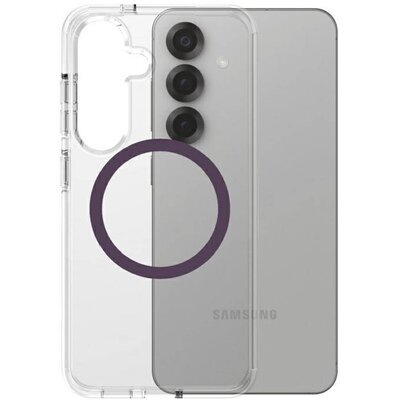 Etui PANZERGLASS Care Flagship Urban Combat Qi do Samsung Galaxy S25 Przezroczysto-fioletowy