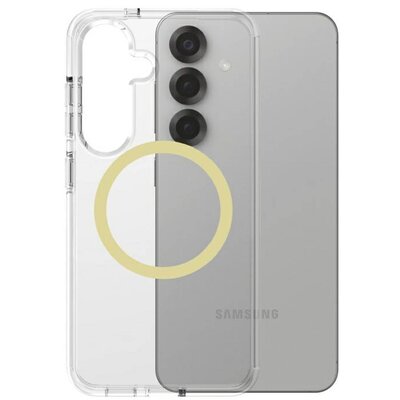 Etui PANZERGLASS Care Flagship Urban Combat Qi do Samsung Galaxy S25 Przezroczysto-żółty