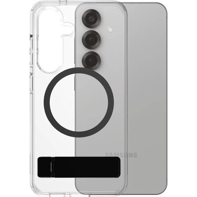 Etui PANZERGLASS Care Feature Kickstand & Qi do Samsung Galaxy S25 Przezroczysto-czarny