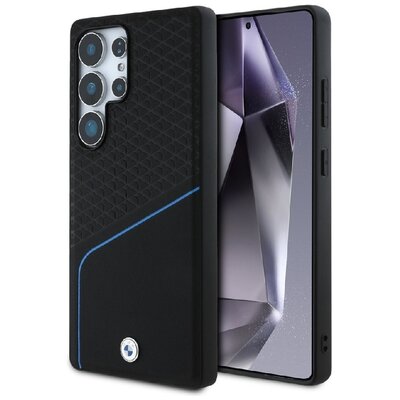 Etui BMW Leather Textured And Smooth MagSafe do Samsung Galaxy S25 Ultra Czarny