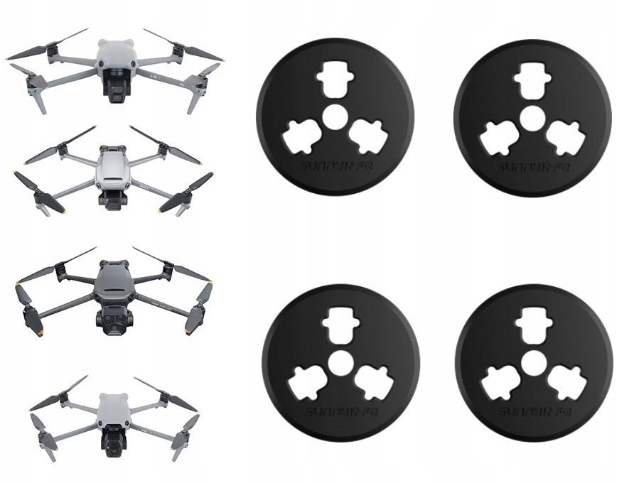 4x Osłona Pokrywka Zaślepka Zabezpieczenie Do Silników Dji Air 3s / 3 / Mavic 3 / Md912