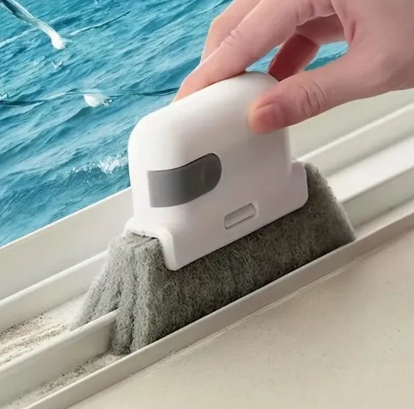 SZCZOTKA DO CZYSZCZENIA SZCZELIN RAMY OKIENNEJ GĄBKA CZYŚCIK DO DRZWI OKIEN