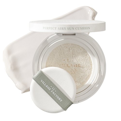 VILLAGE 11 Kompaktowy krem przeciwsłoneczny do twarzy Perfect Airy Sun Cushion SPF 50+ PA++++ 14g