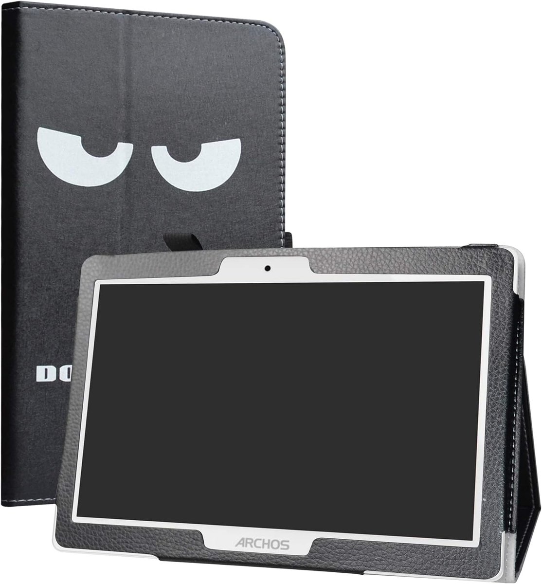 ETUI TABLET ARCHOS 101 OXYGEN CZARNE ZAMYKANE Z KLAPKĄ NAPIS BUŹKA