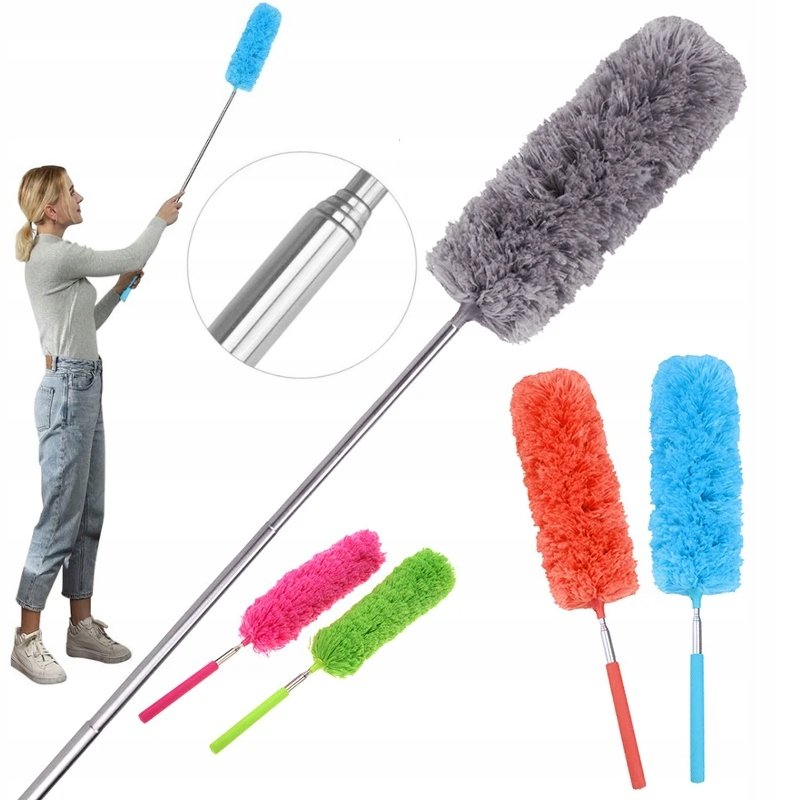 TELESKOPOWA MIOTEŁKA DO KURZU SZCZOTKA KURZITO 2w1 SPRZĄTANIA ZMIOTKA 81CM
