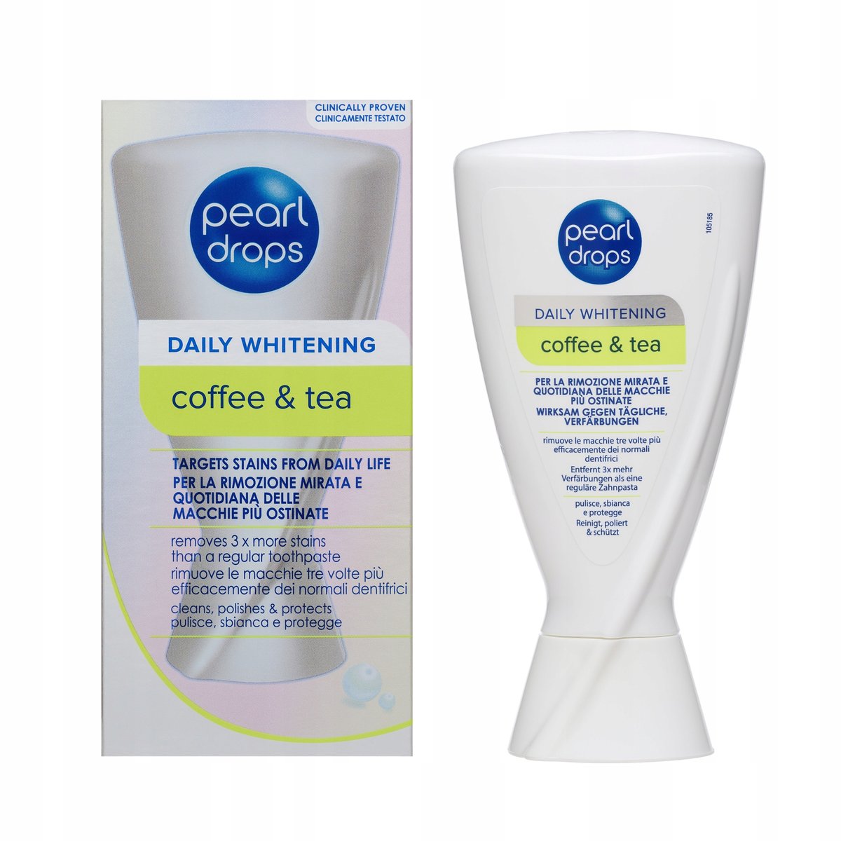 Pasta do zębów wybielająca PEARL DROPS Coffe & Tea na przebarwienia 50ml