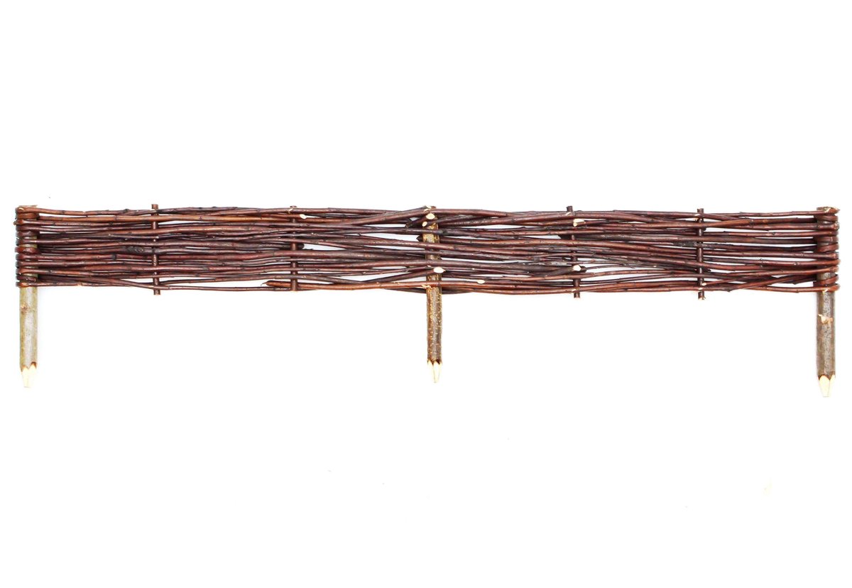 PALISADA OGRODOWA 100cmx10cm - 10 SZTUK PŁOTEK WIKLINOWY OBRZEŻE PRODUCENT