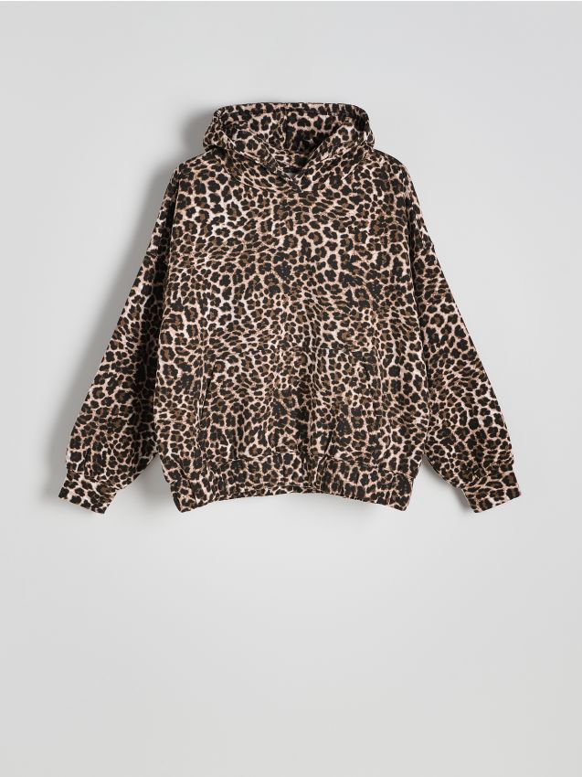 Reserved - Bluza w zwierzęcy wzór - wielobarwny
