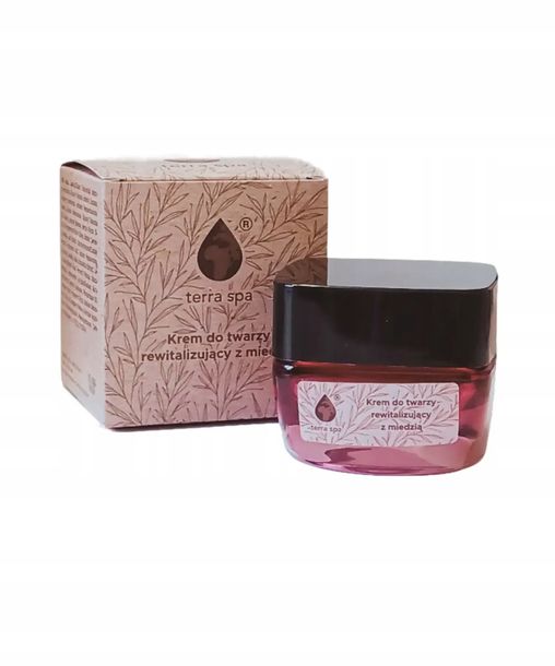 Krem do twarzy rewitalizujący z miedzią terra spa 50ml