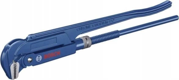 Bosch Bosch plumbing corner pipe wrench 90° Professional 420mm, pipe / water pump pliers blue, gripping jaw position 90°