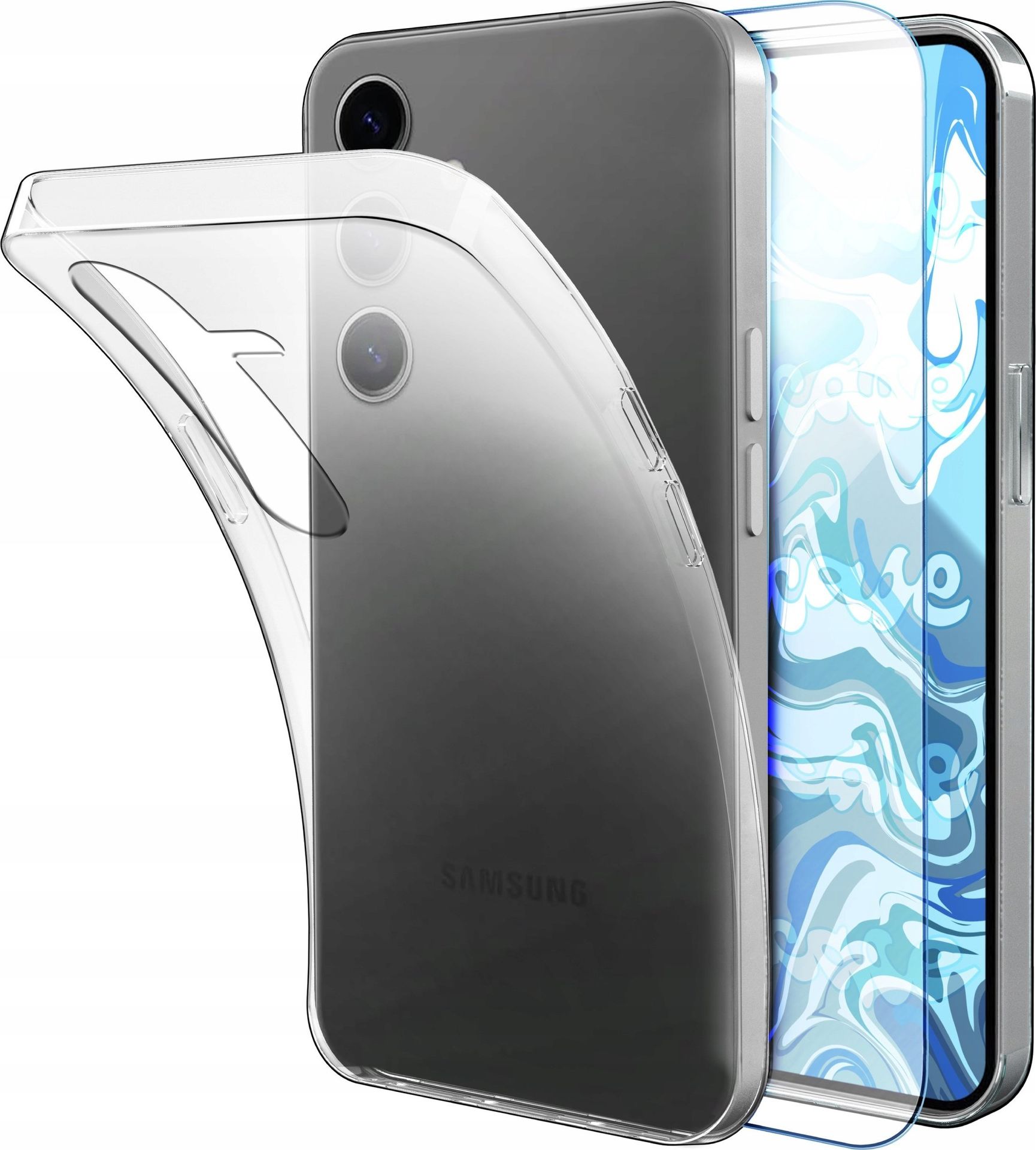 Etui Do Samsung Galaxy S25 Plus Przezroczyste, Silikon, Ochronne Szkło