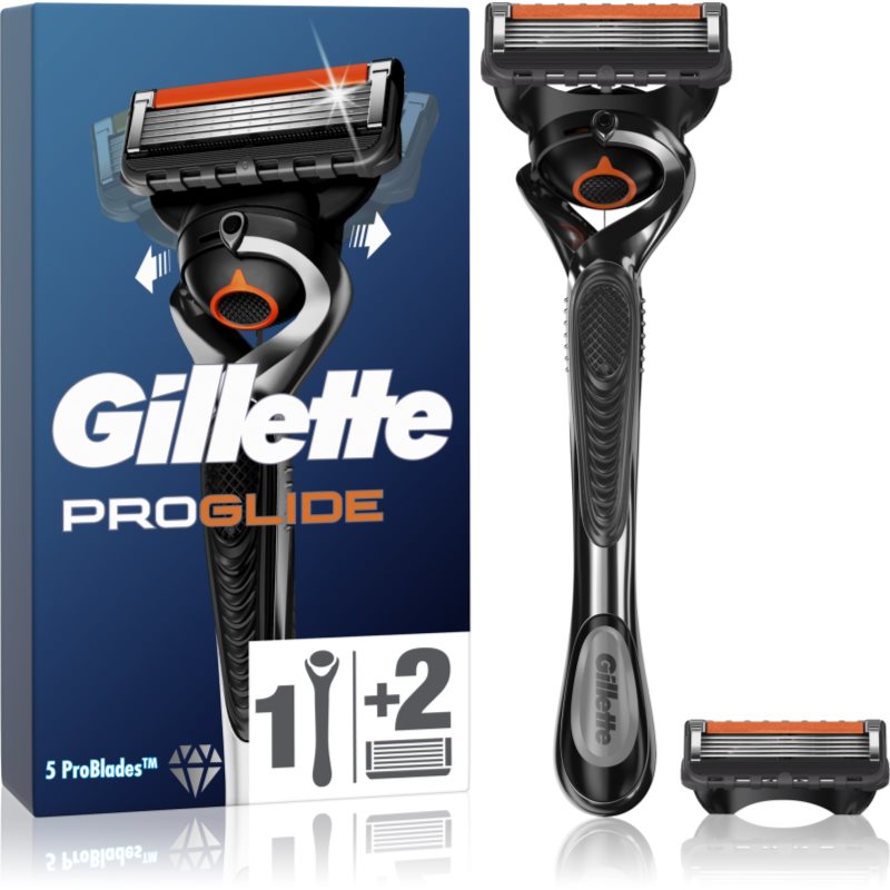 Gillette Maszynka do golenia + 2 wymienne wkłady - Fusion Proglide Flex Ball