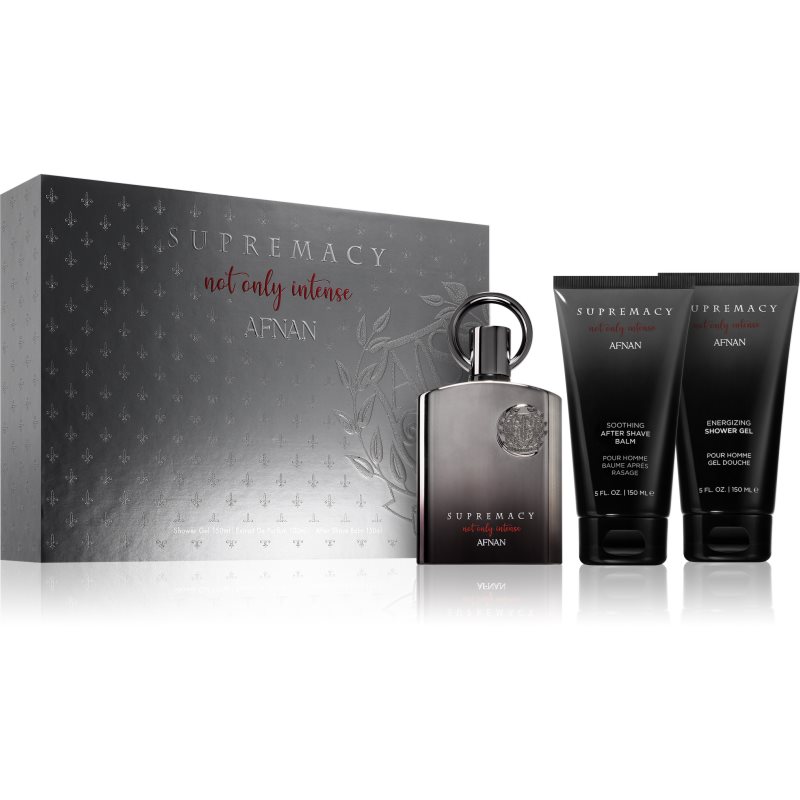 Afnan Supremacy Not Only Intense Extrait de Parfum Spray 100ml + żel 150 ml + balsam po goleniu 150ml