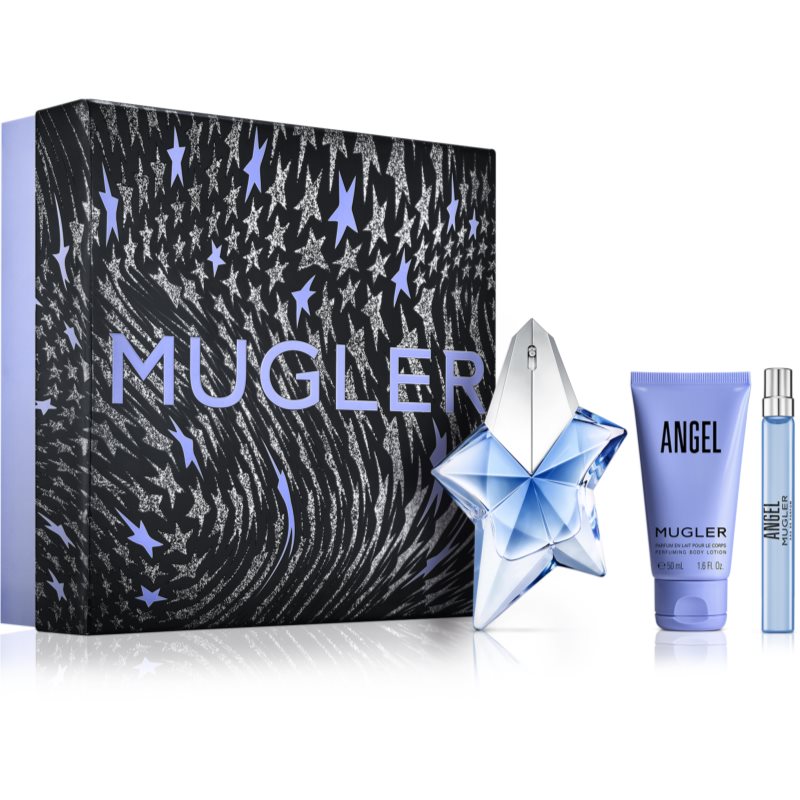 Thierry Mugler Angel zestaw woda perfumowana spray 50ml + balsam do ciała 50ml + woda perfumowana spray 10ml