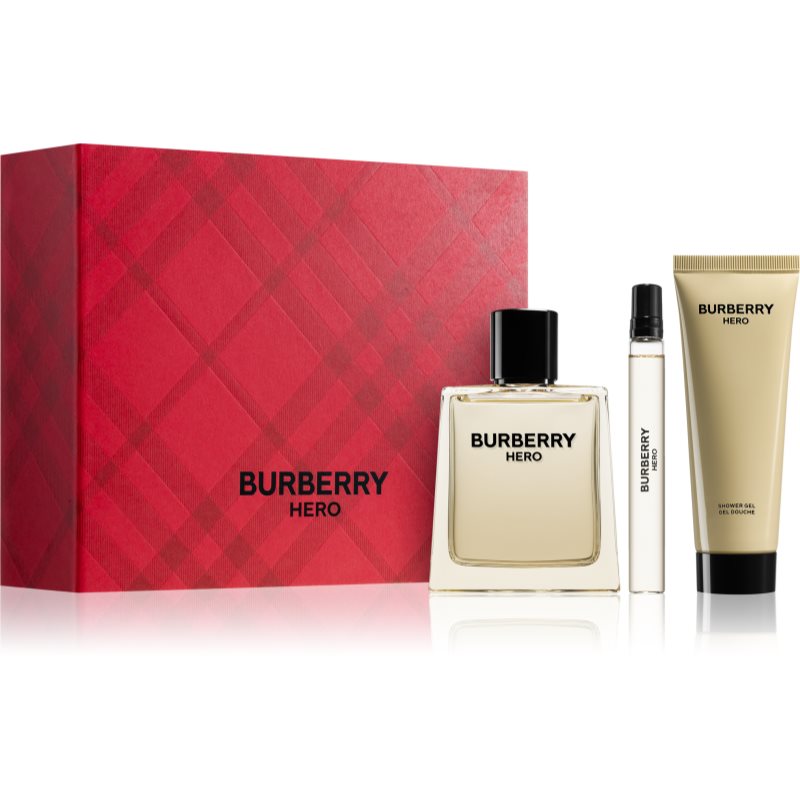 SET BURBERRY Hero EDT spray 100ml + SHOWER GEL 75ml + EDT spray 10ml