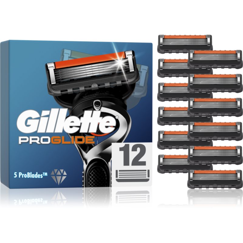 Gillette Mężczyźni fusion5 ProGlide ostrza do golenia, 1er Pack (1 X 12 sztuk) 7702018440894