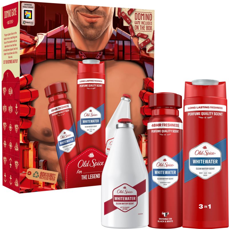 Old Spice Zestaw Prezentowy Whitewater Deo+żel Pod Prysznic+płyn Po Goleniu