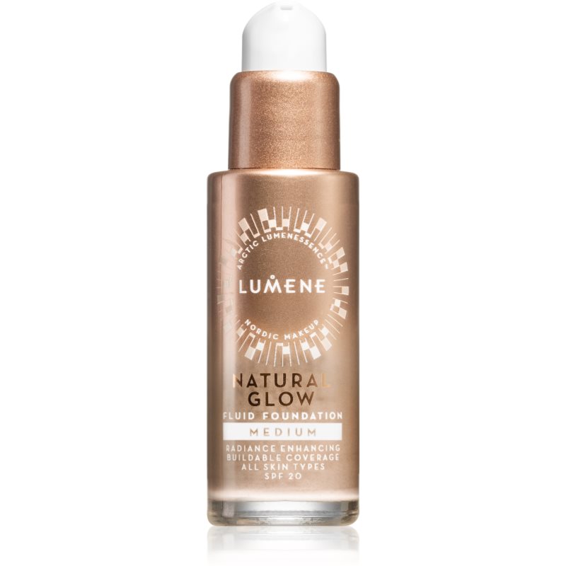 Lumene NORDIC NUDE - NATURAL GLOW FOUNDATION - Podkład rozświetlająco-wygładzający - MEDIUM LUMNNFRME