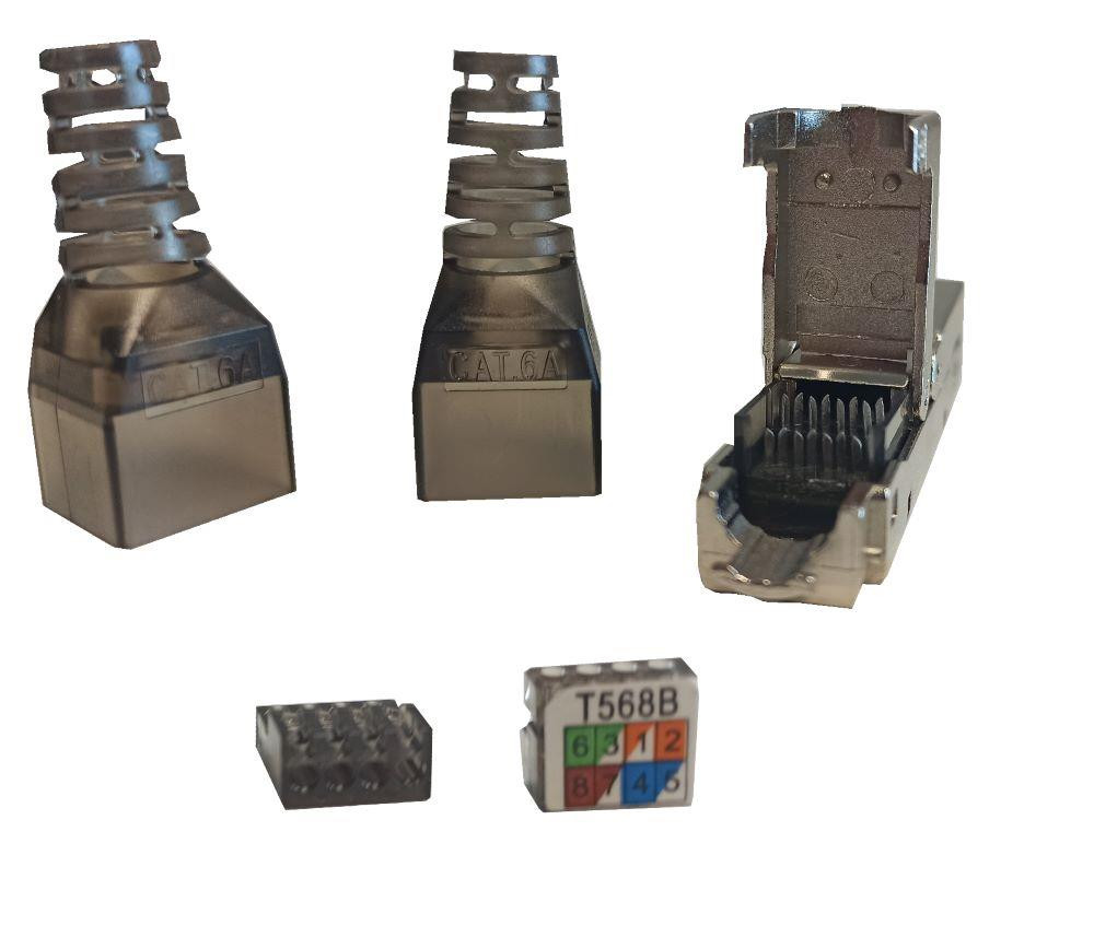 Łącznik przewodów idc-idc beznarzędziowy, kat. 6a ftp stp, netrack 106-89