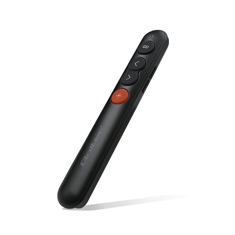 Wskaźnik qoltec laserowy prezenter 4w1 usb 3.0 2.4ghz 100m
