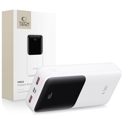 Powerbank TECH-PROTECT PB02 20000 mAh 22.5W Biały