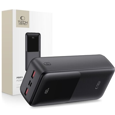 Powerbank TECH-PROTECT PB03 30000 mAh 22.5W Czarny