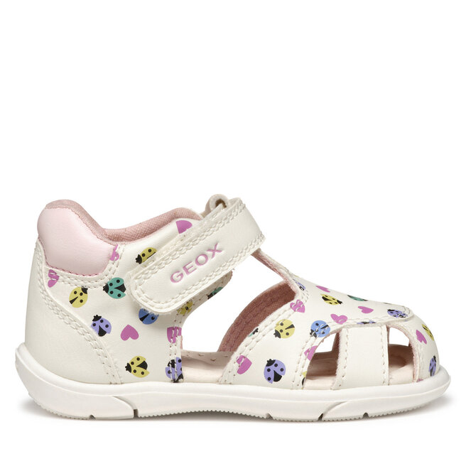 Sandały Geox B Sandal Zapito B556FB 000BC C0653 Biały