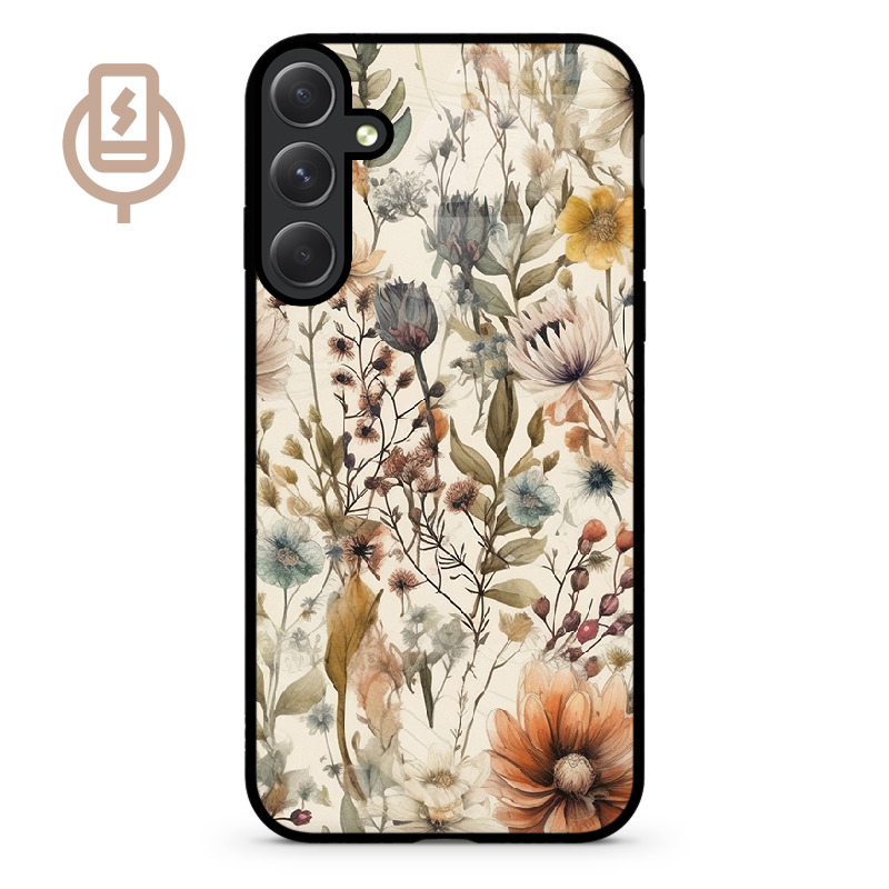 Łąka beż - Galaxy S24 Plus Etui szklane flexible indukcyjne