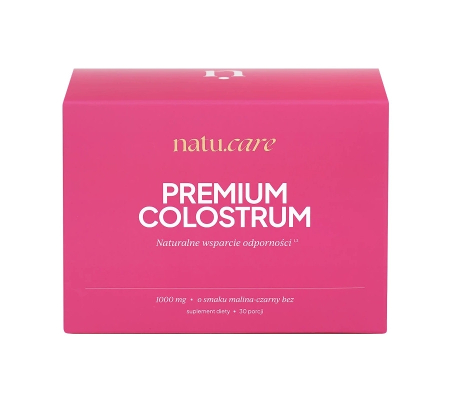 Natu.Care Premium Colostrum smak malina-czarny bez, 30 saszetek