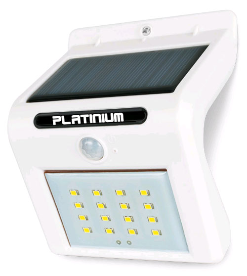 Solarne naścienne światło LED z detektorem ruchu