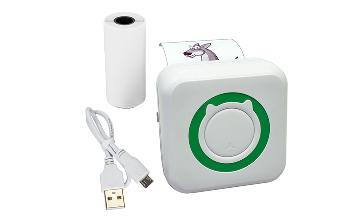 Inteligentna mini drukarka termiczna FunPrint + rolka papieru