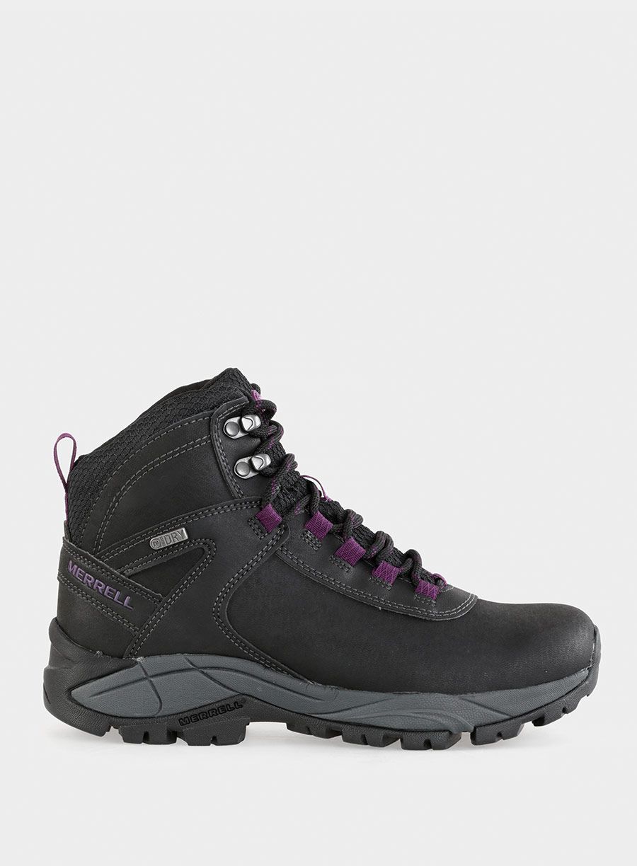 Buty turystyczne damskie Merrell Vego Mid Leather Waterproof - black/glox.