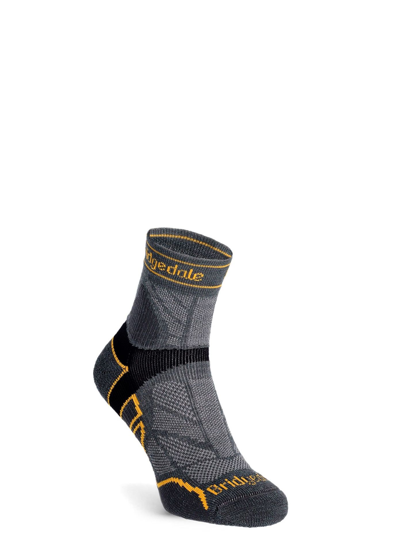 Skarpety biegowe Bridgedale Lt T2 Merino Sport 3/4 Crew - gunmetal