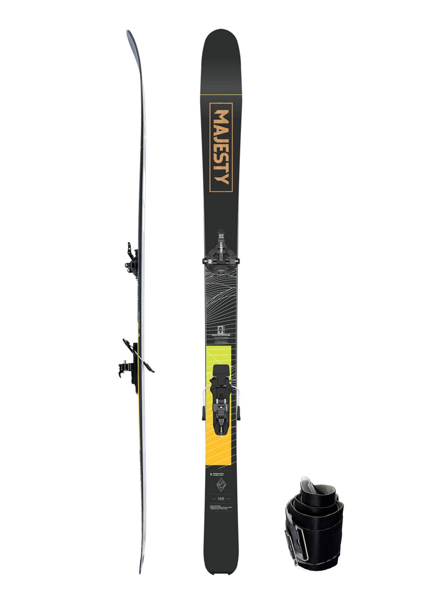 Zestaw skiturowy Majesty Supertour + C-Crest 10 + Foki - 166 cm