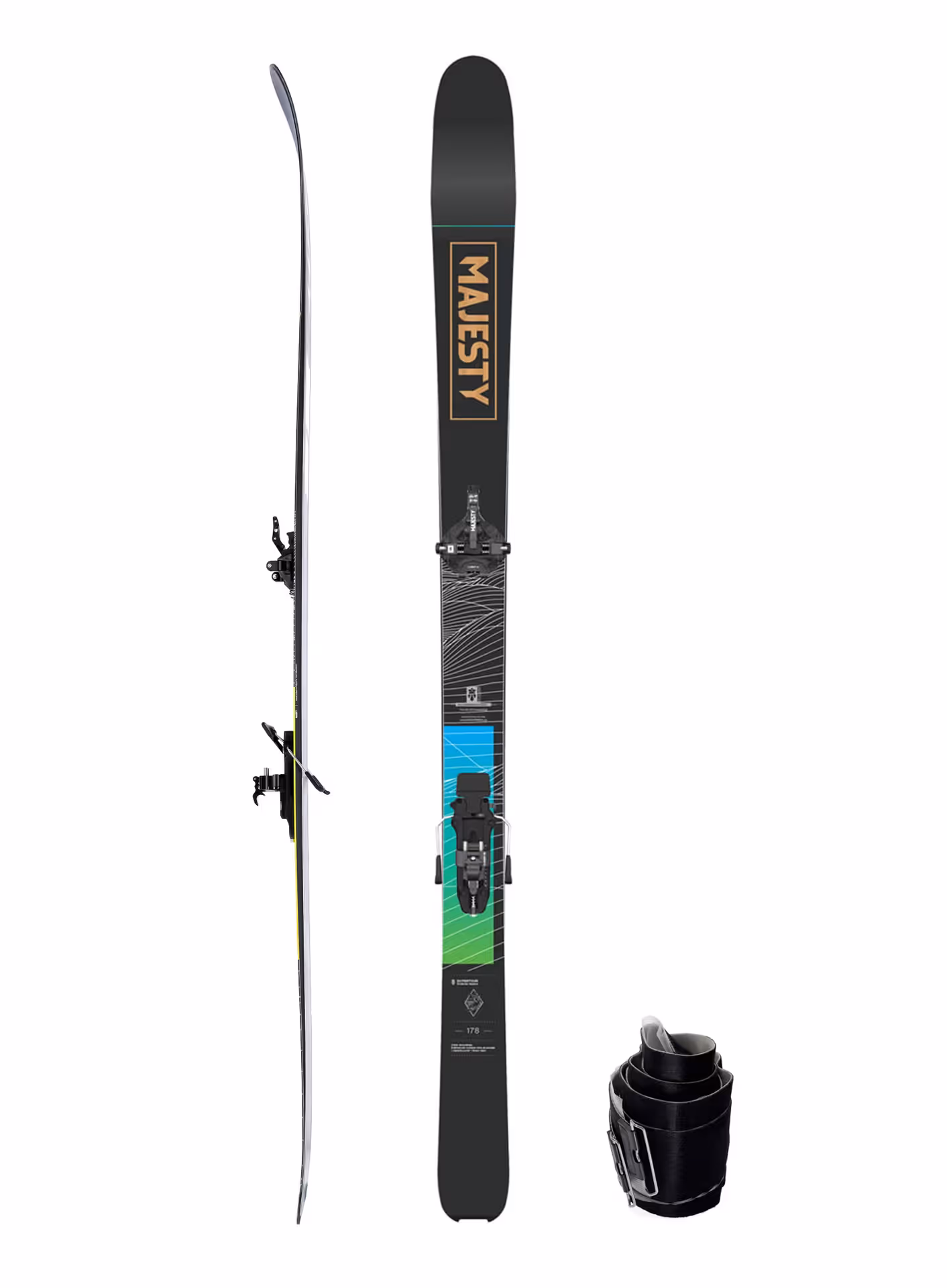 Zestaw skiturowy Majesty Supertour + C-Crest 10 + Foki - 178 cm