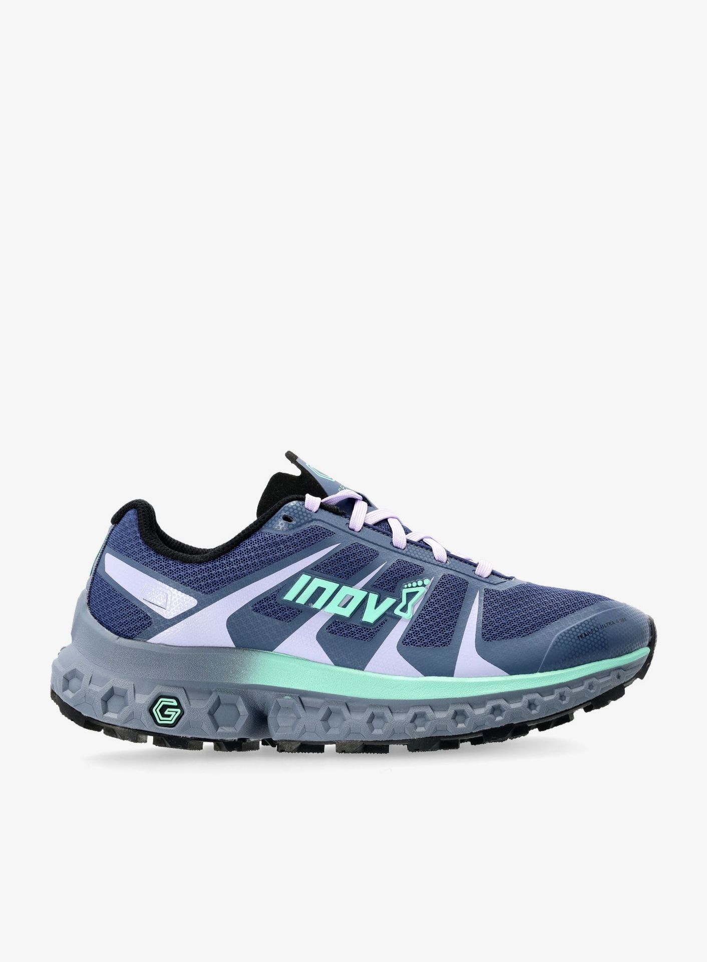 Buty trailowe damskie Inov-8 TrailFly Ultra G 300 Max - nvy/mnt/blk
