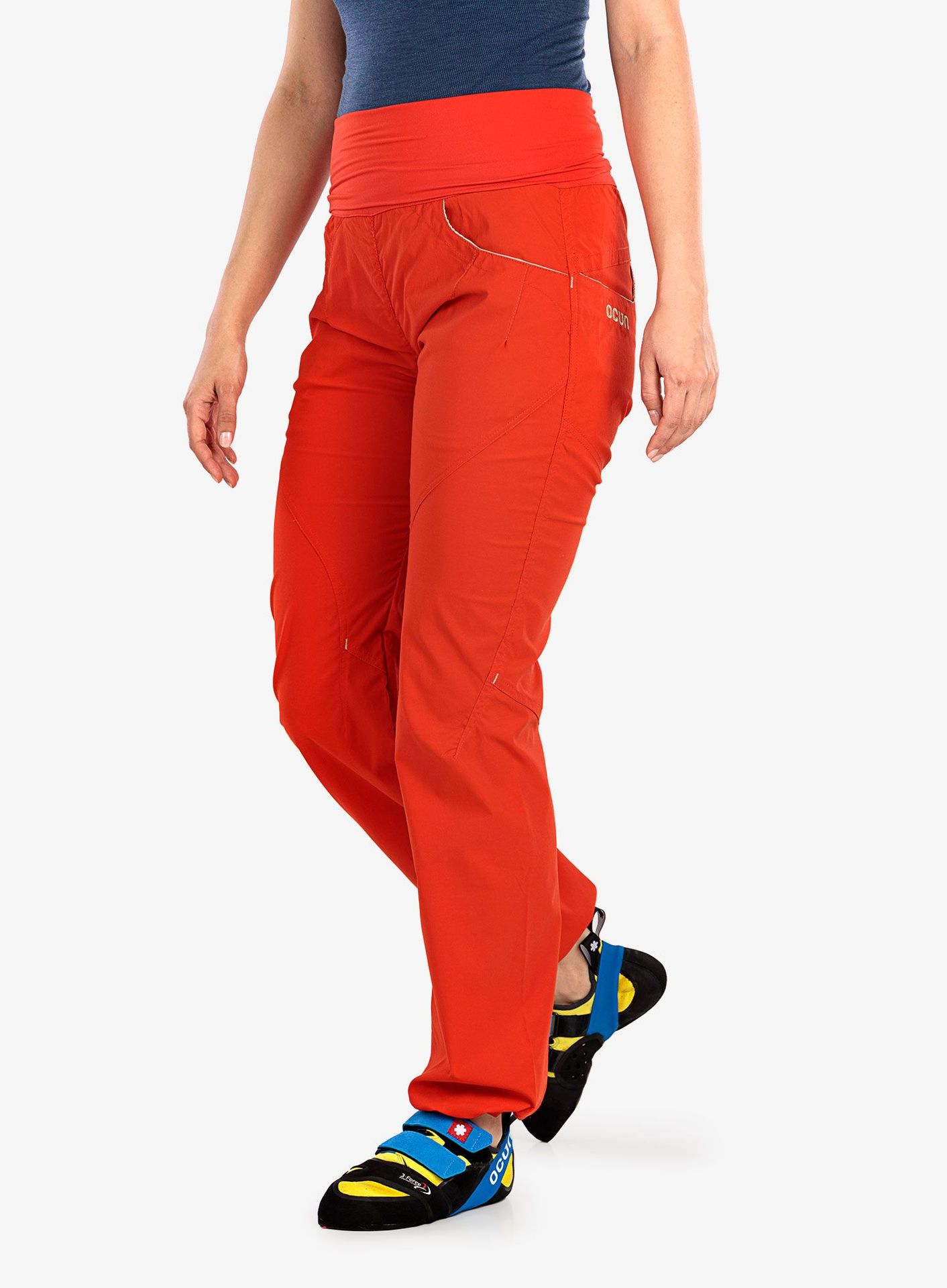 Spodnie wspinaczkowe damskie Ocun Noya Pants - orange poinciana