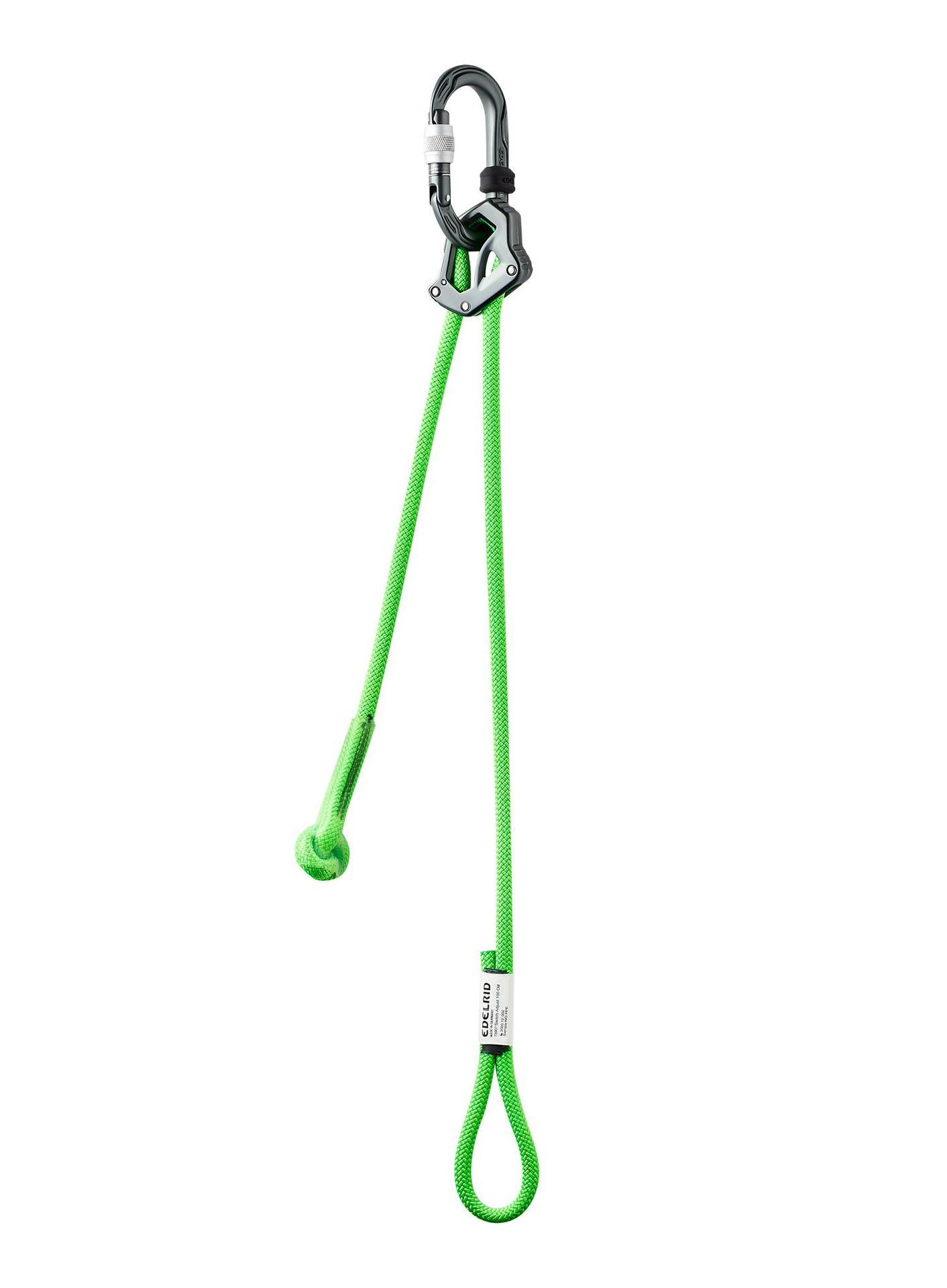 Lonża regulowana Edelrid Switch Adjust 100 cm - neon green