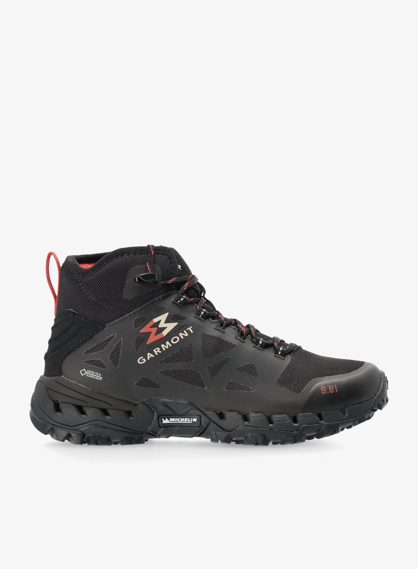 Buty turystyczne damskie Garmont 9.81 N Air G 2.0 Mid GTX - black/red