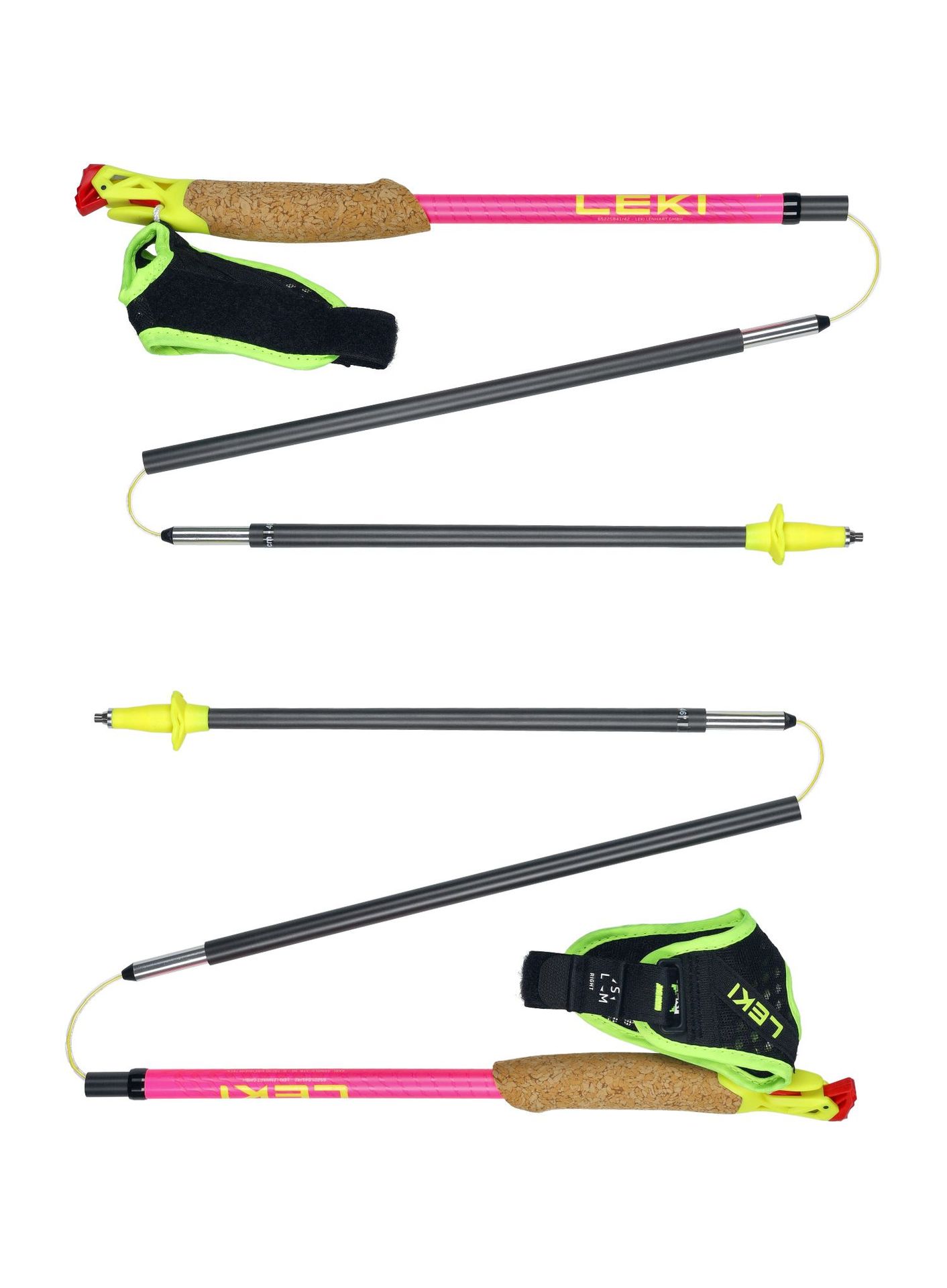 Kije do biegania Leki Ultratrail FX One Superlite - pink