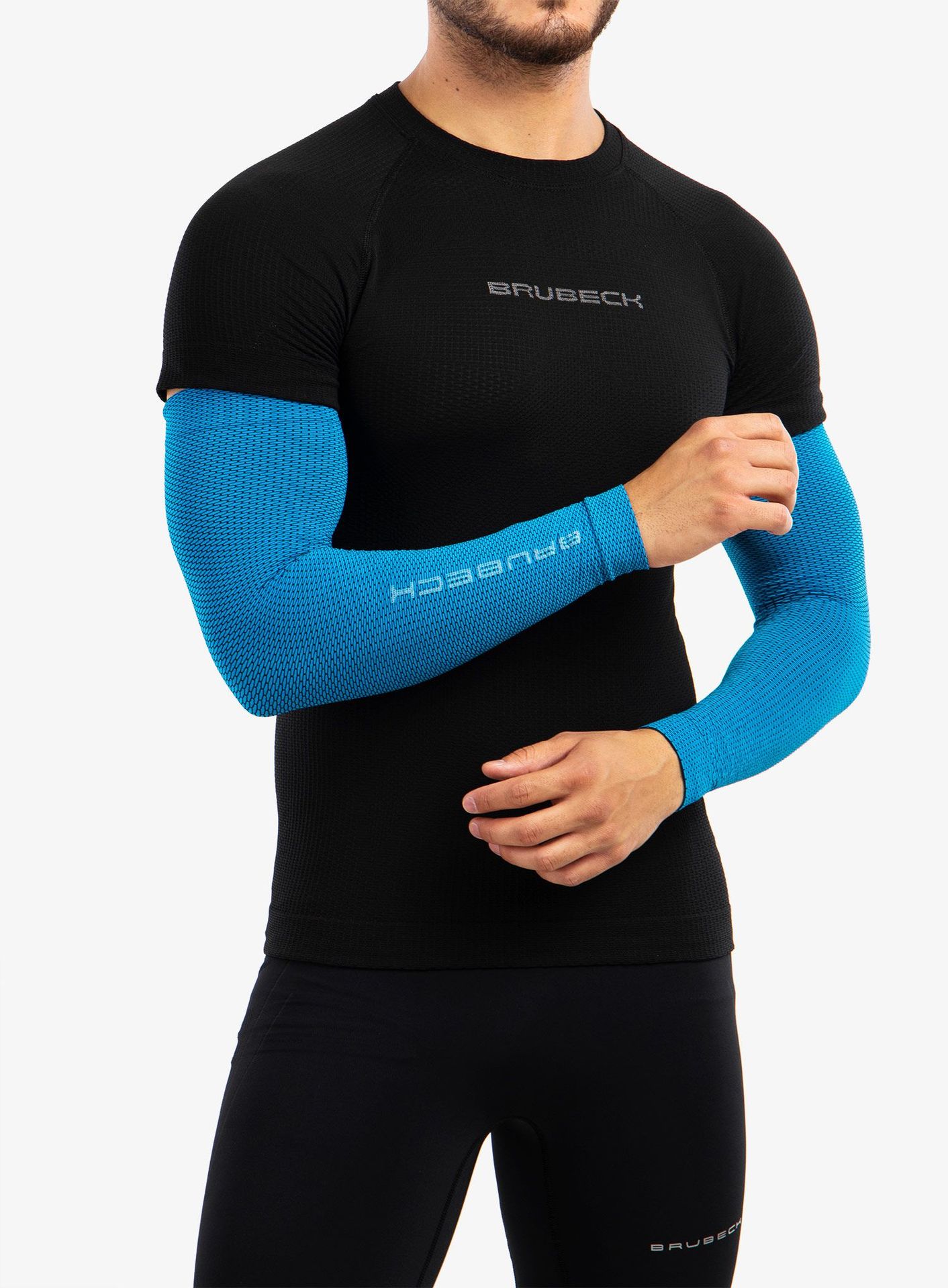 Rękawki rowerowe Brubeck Bicycle Arm Warmers - blue/black
