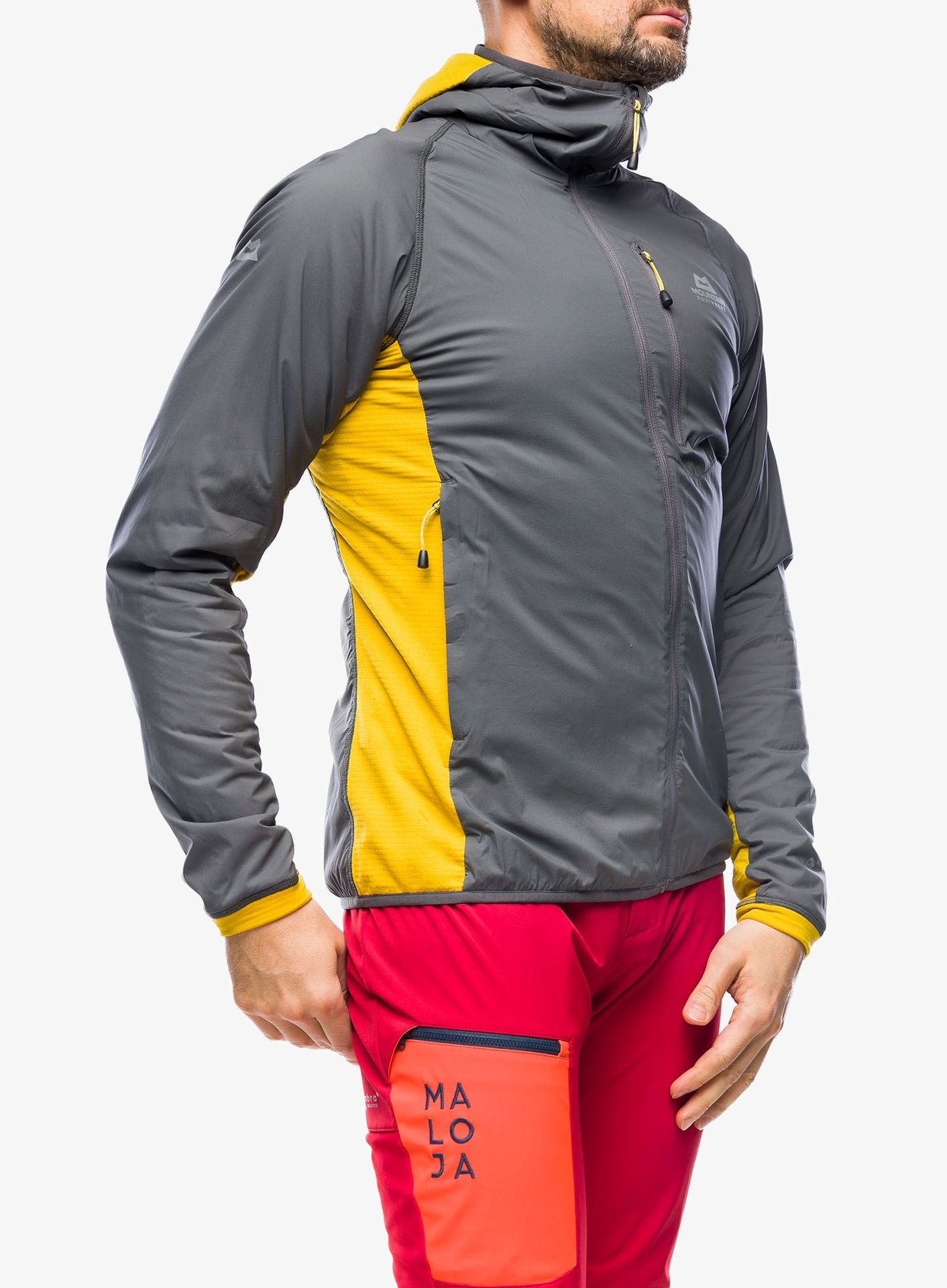 Kurtka hybrydowa Mountain Equipment Switch Pro Hooded Jacket - anvil grey/acid