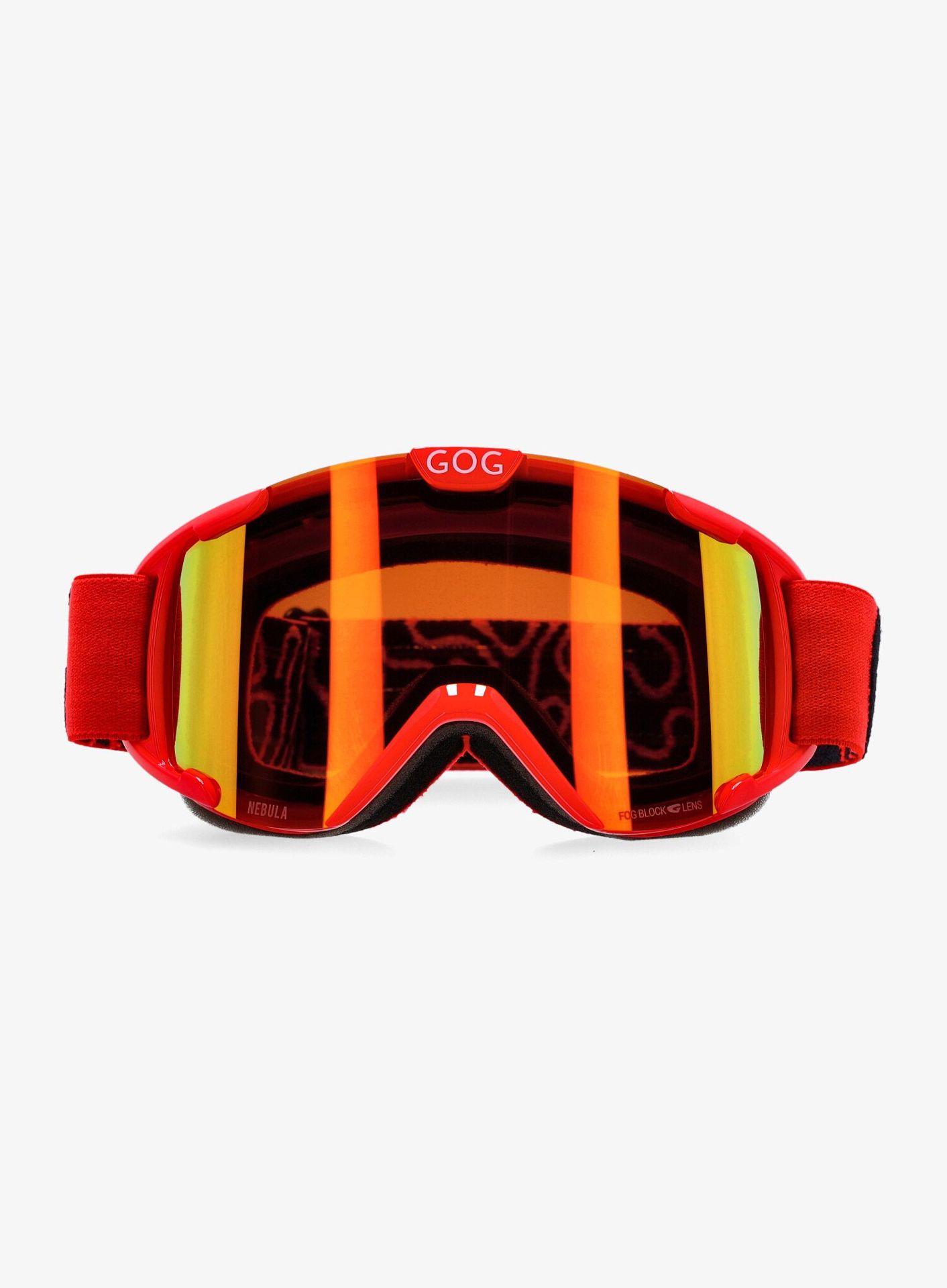 Gogle narciarskie GOG Nebula - red/polychromatic red