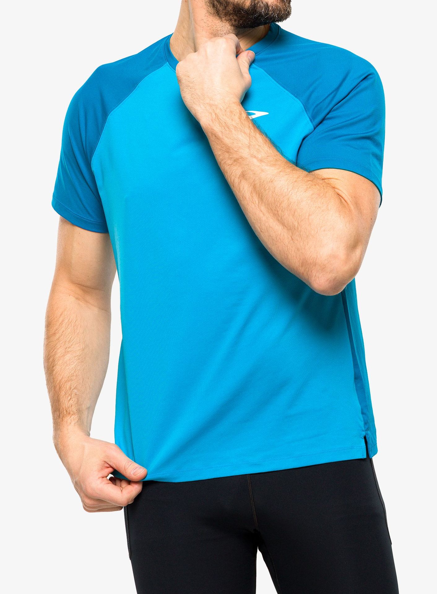 Koszulka do biegania Brooks Atmosphere Short Sleeve 2.0 - hyper blue/pacific