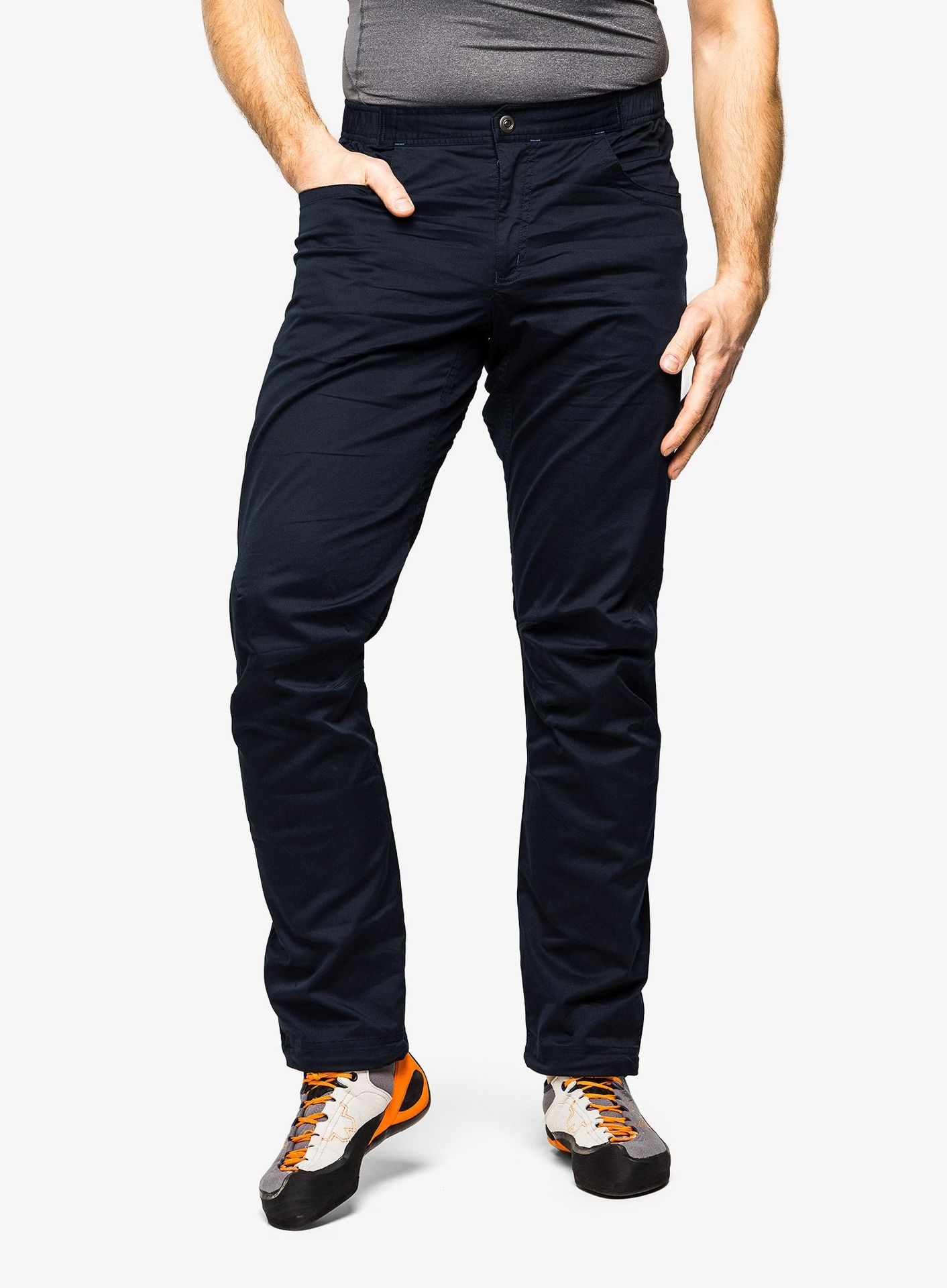 Spodnie wspinaczkowe męskie Ocun Drago Organic Pants - anthracite dark navy