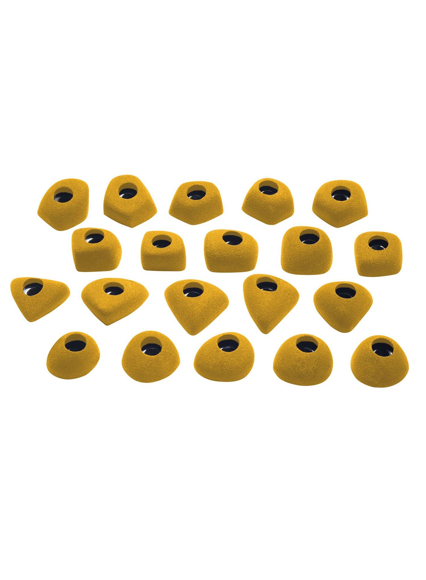 Chwyty wspinaczkowe Ocun Footholds Set 1 Bolt-on - yellow