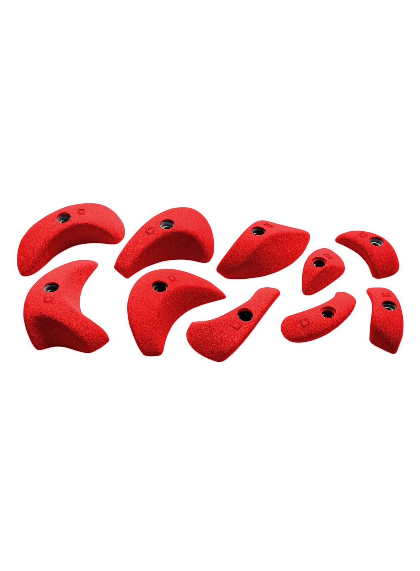 Chwyty wspinaczkowe Ocun Holds Set 1 Pinches - red
