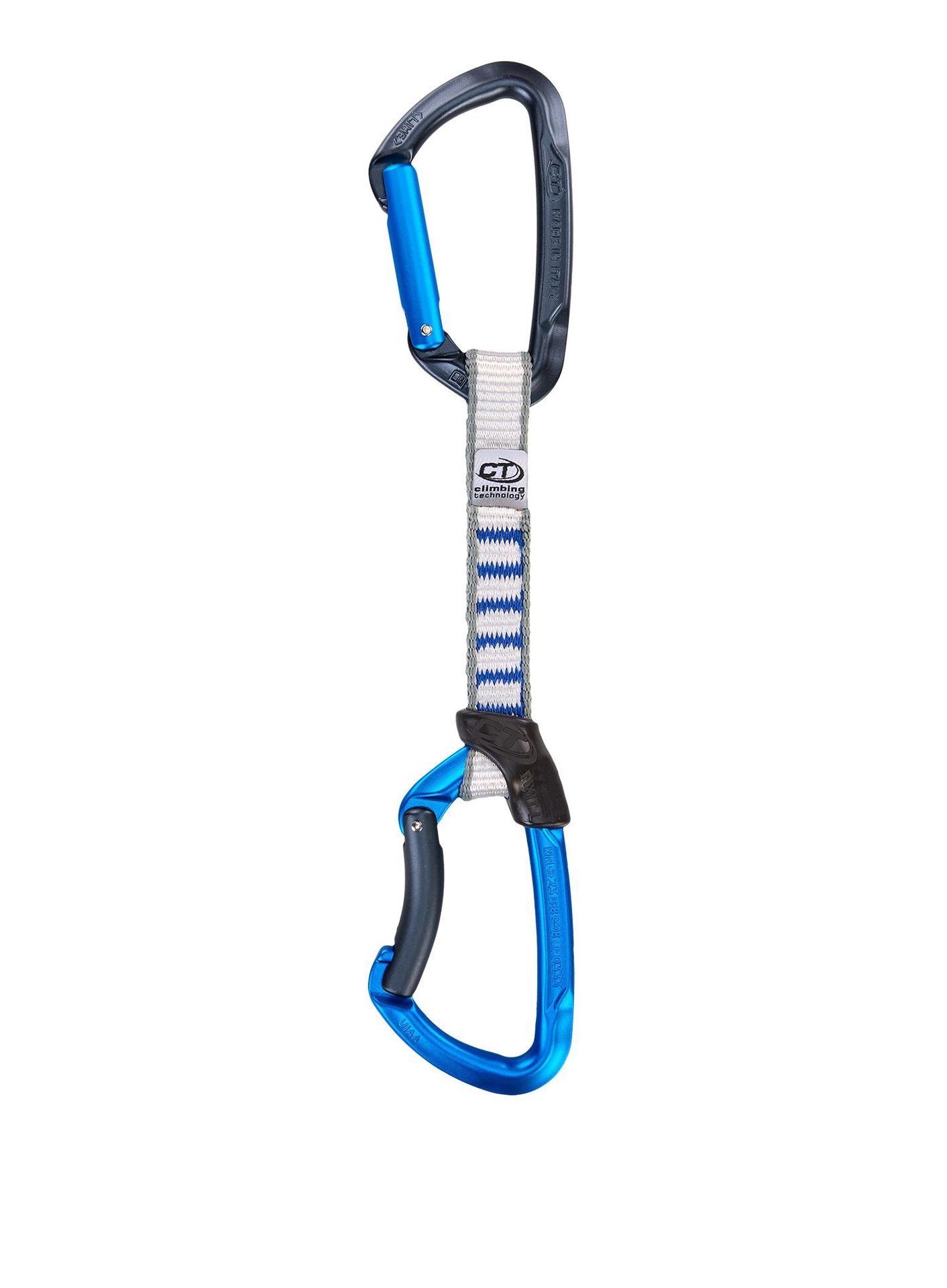 Ekspres wspinaczkowy Climbing Technology Lime B Set NY 12 cm - anthracite/blue