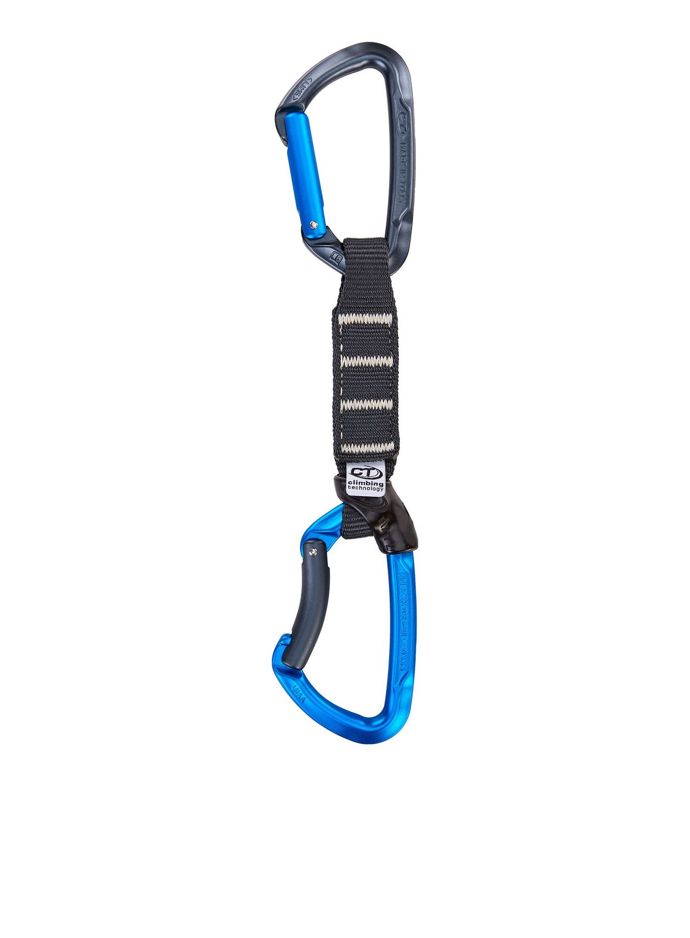 Ekspres wspinaczkowy Climbing Technology Lime B Set Pro NY 12 cm - anthracite/blue