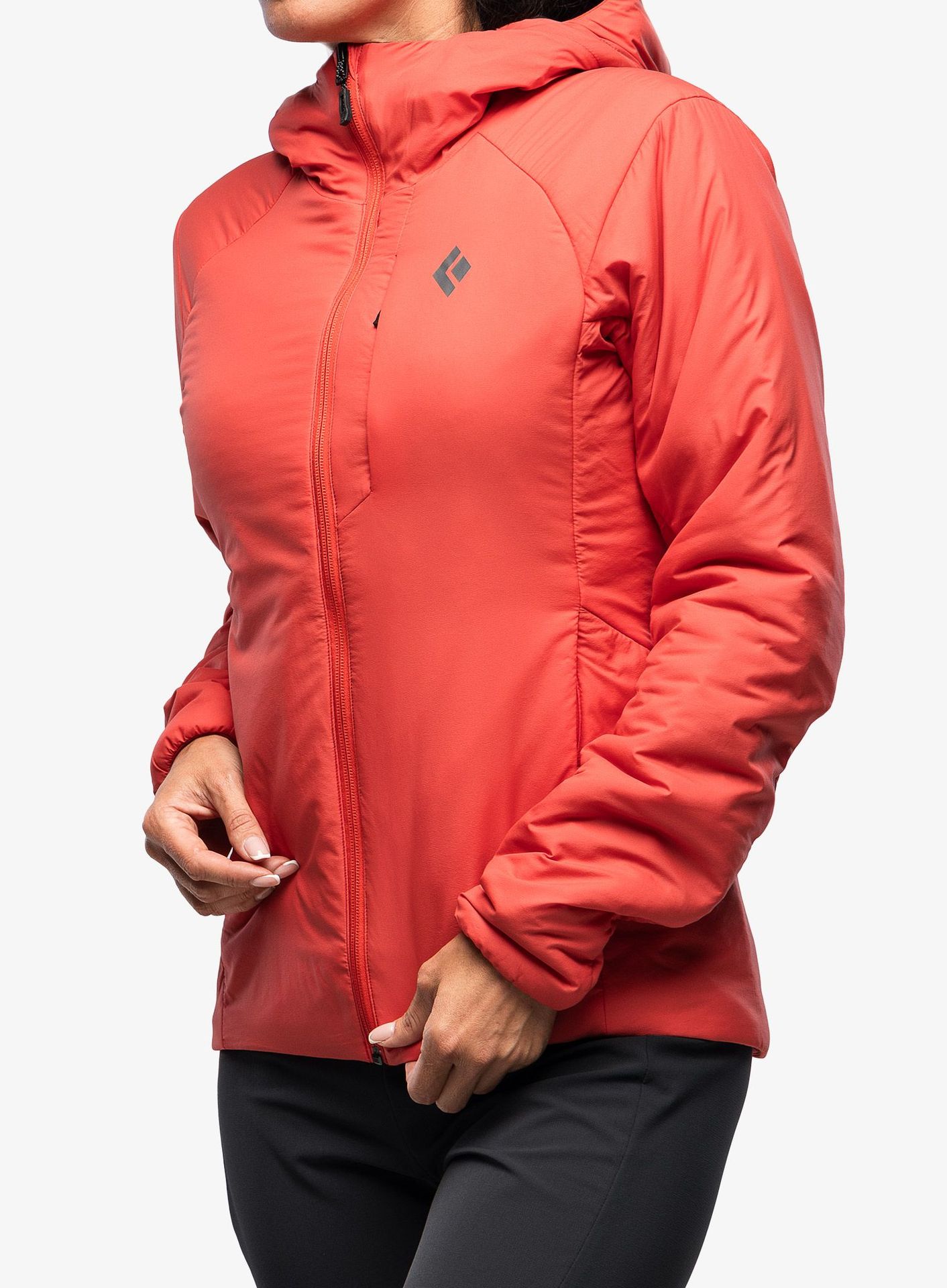 Kurtka ocieplana damska Black Diamond First Light Stretch Hoody - coral red